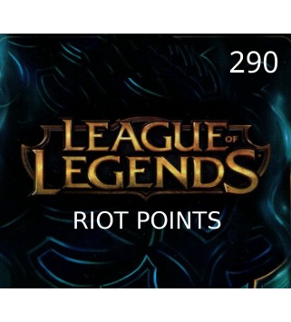 League of Legends 290 RP Prepaid Card Key EUROPE